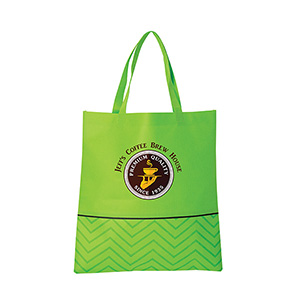 NW9495-C
	-TALL TONAL NON WOVEN TOTE
	-Lime Green (Clearance Minimum 240 Units)